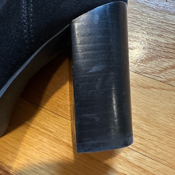 Calvin Klein Bisma Suede Over the Knee Chunky Heeled Boots - Picture 7 of 9